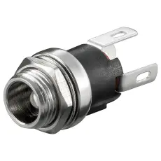 DC-jack 2.5x5.5x9.5mm chassi @ electrokit