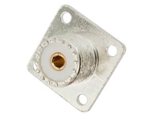 SO239 UHF hona chassie silver @ electrokit