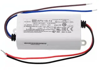 Mean Well APV-16-5 LED drivdon 5V 2.6A 13W - CV @ electrokit