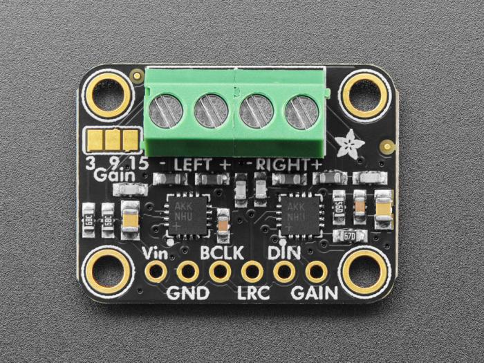 Amplifier class-D 2x3W stereo I2S @ electrokit (2 of 4)