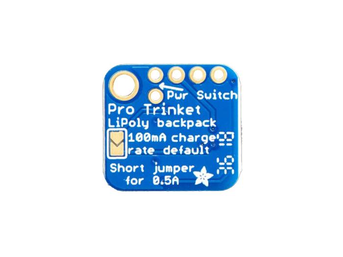 Adafruit Pro Trinket LiIon/LiPoly Backpack @ electrokit (2 av 8)