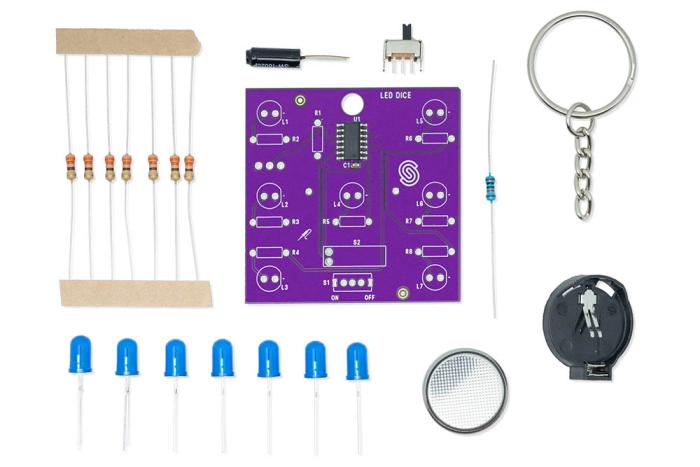 LED-tärning med mikrokontroller - byggsats @ electrokit (3 av 5)