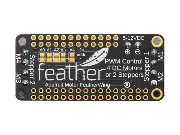 DC Motor + Stepper FeatherWing @ electrokit (2 av 8)