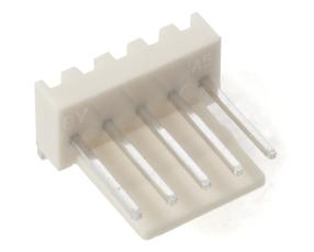 PCB header 2510-5AW 2.54mm 5-pin angle @ electrokit