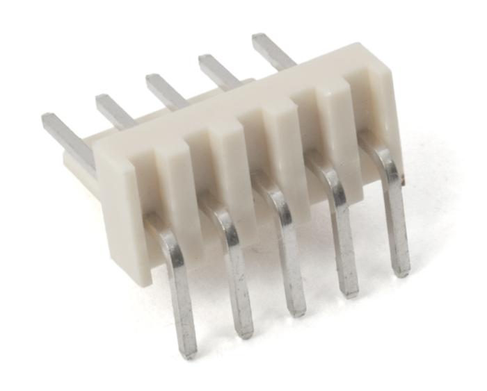 Kontakt 2510-5AW PCB 2.54mm 5-pol vinklad @ electrokit (2 av 4)