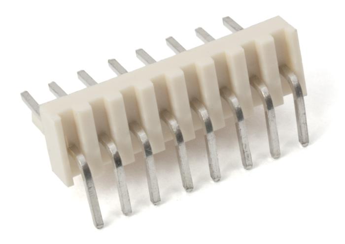 PCB header 2510-8AW 2.54mm 8-pin angle @ electrokit (2 of 4)