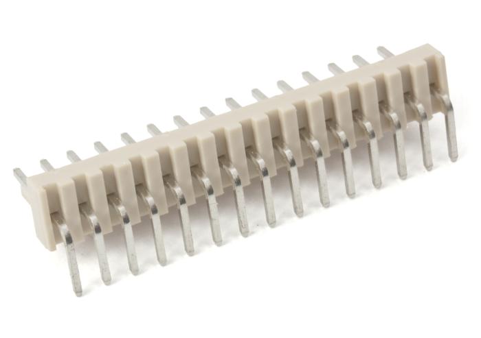 PCB header 2510-15AW 2.54mm 15-pin angle @ electrokit (2 of 4)