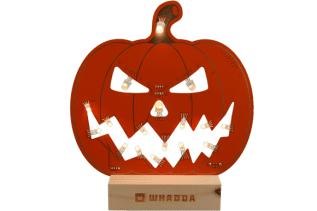 Halloween pumpkin XL - soldering kit @ electrokit