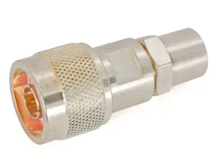 N-plugg RG-213 skruv silver/teflon/guld @ electrokit