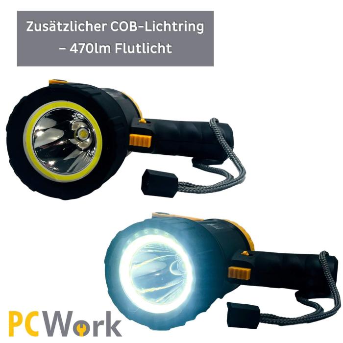 Ficklampa hammer 470 + 1590lm 4400mAh Li-Ion USB-C @ electrokit (10 av 13)
