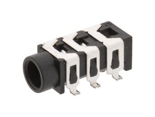3.5mm female 3-pin stereo SMD @ electrokit