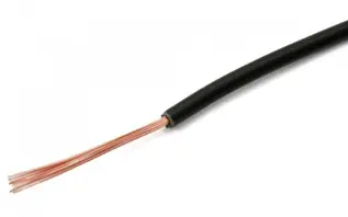 Kopplingskabel RK0.5 H05V-K svart 300/500V @ electrokit