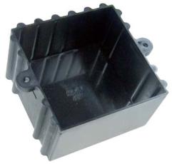 Enclosure 67x65x37mm for potting black @ electrokit