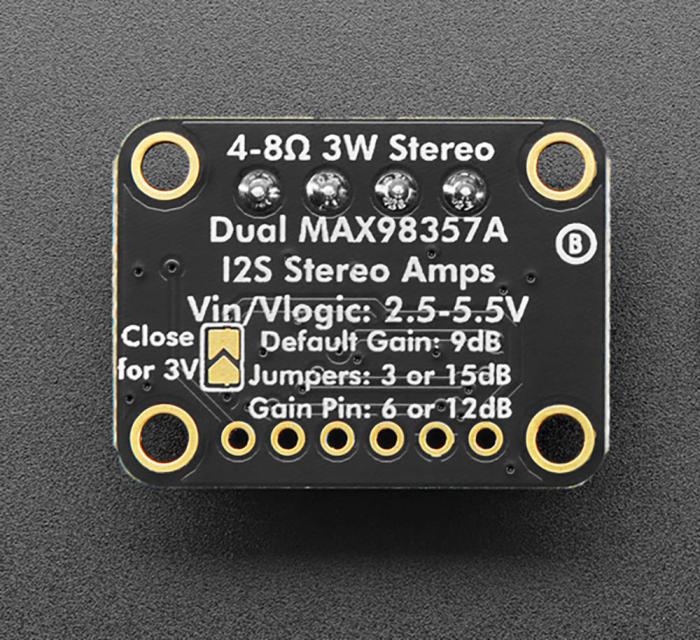 Amplifier class-D 2x3W stereo I2S @ electrokit (3 of 4)