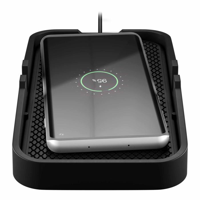 Trådlös QI snabbladdare för bil QC 15W @ electrokit (2 av 4)