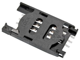 SIM-card socket SMD @ electrokit