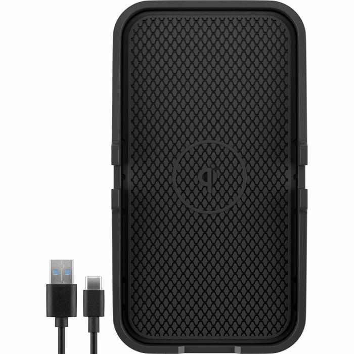 Trådlös QI snabbladdare för bil QC 15W @ electrokit (1 av 4)