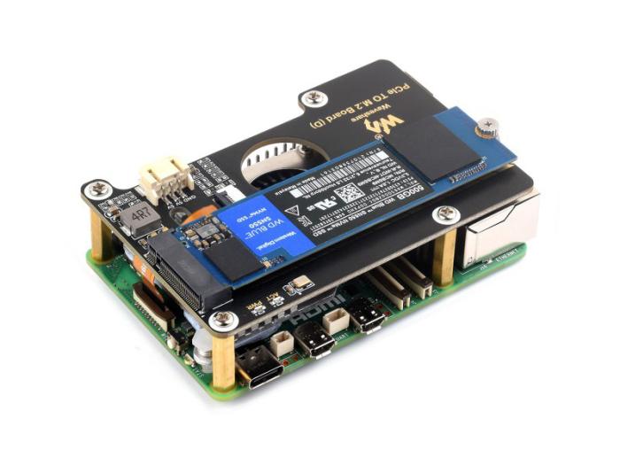 PCIe till M.2 HAT för Raspberry Pi 5 @ electrokit (5 av 10)