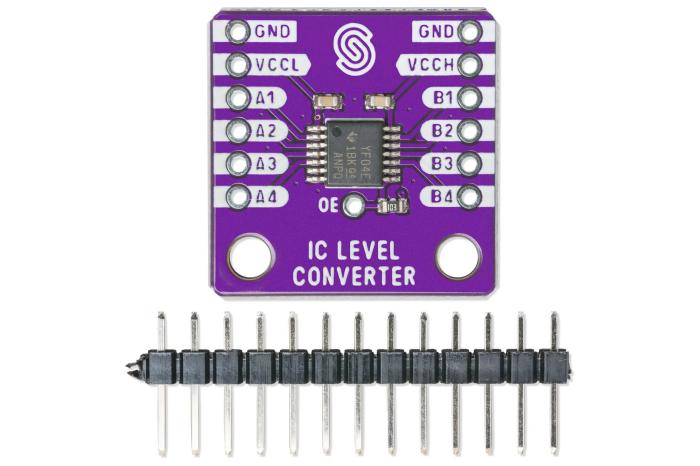 Logic level converter 4-ch Bi-directional 3.3V -- 5V - I2C @ electrokit (3 of 4)