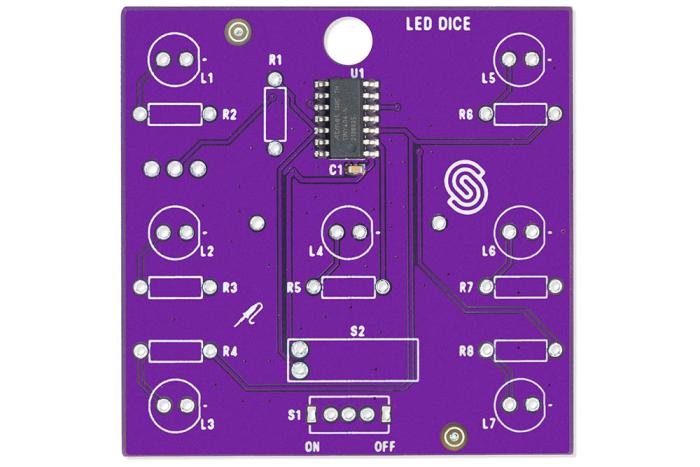 LED-tärning med mikrokontroller - byggsats @ electrokit (4 av 5)