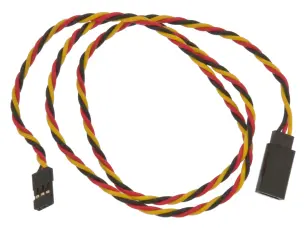 Servo extension cable twisted AWG22 60cm @ electrokit