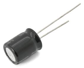 Elektrolytkondensator 47uF 100V 105C &oslash;10x12.5mm 2000h @ electrokit