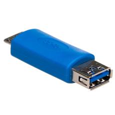 USB micro-B 3.0 hane till USB-A 3.0 hona adapter @ electrokit