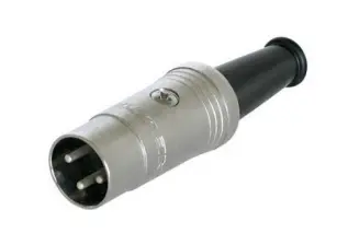 DIN hane 3-pol metall @ electrokit