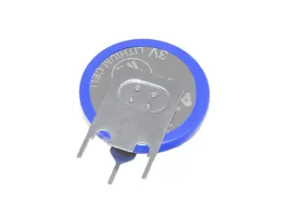 CR2032 PCB vertikal 3V litium batteri 3-pin @ electrokit