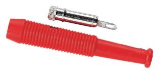 Banana jack 2mm female red @ electrokit