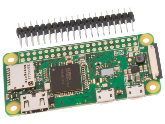 Raspberry Pi Zero W with header (unsoldered) @ electrokit (1 of 1)