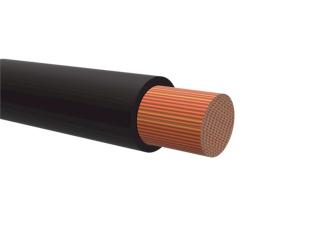Hook-up wire RKUB 4.0mm² black 60V @ electrokit
