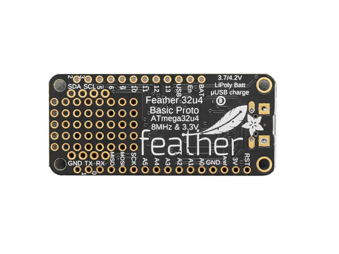 Adafruit Feather 32U4 Basic Proto @ electrokit (2 of 7)