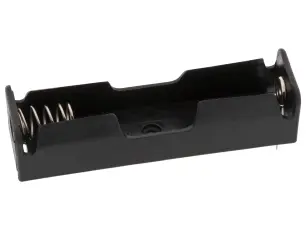 Batterihållare 1x18650 PCB stift @ electrokit