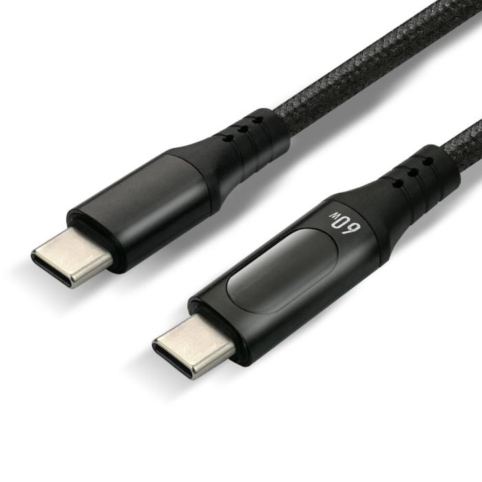 USB-C-PD laddkabel med effektmätare 60W 2.0m @ electrokit (4 av 4)