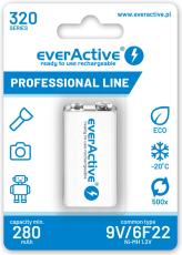Laddbart 9V batteri 320mAh everActive @ electrokit