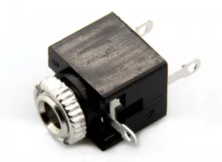 3.5 mm female 2-pin mono chassis @ electrokit