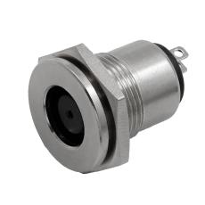 DC-jack 1x8x13mm F&ouml;r solpanel 10A - DC7909 chassi @ electrokit