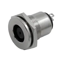 DC-jack 1x8x13mm F&ouml;r solpanel 10A - DC7909 chassi @ electrokit