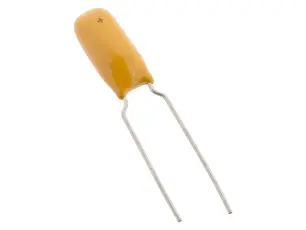 Tantal 100uF 16V 20% 5.08mm @ electrokit