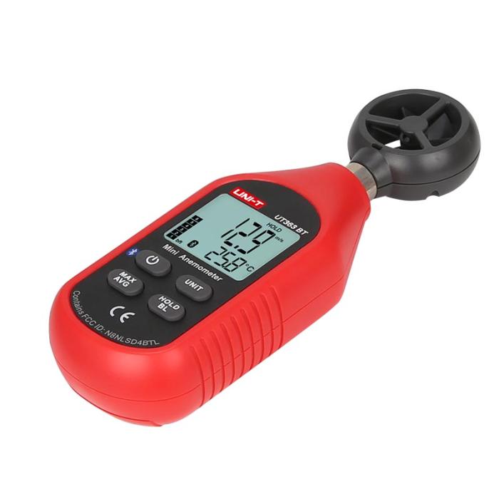 Vane Anemometer - Air Velocity Tester 0-30 m/s Bluetooth @ electrokit (4 of 7)