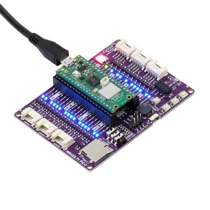 Maker Pi Pico - Experimentkort för Pico 1/2 @ electrokit (5 av 8)