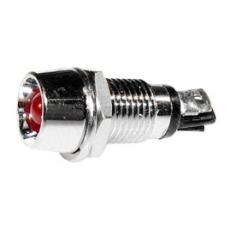 LED-indikator metall röd 12VDC @ electrokit
