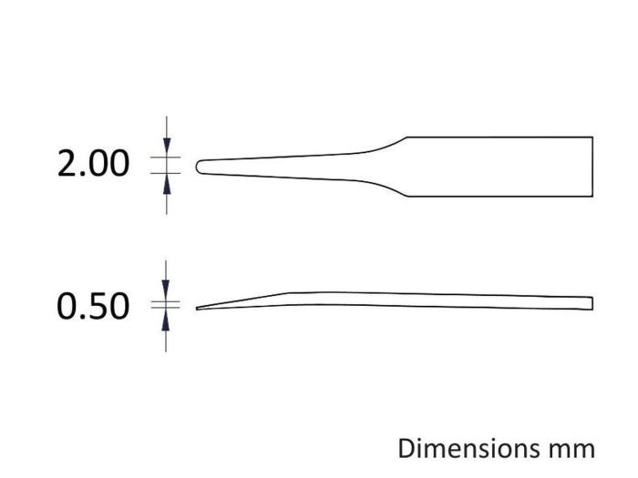 Pincett 115mm kolfiber ESD 130°C - 2mm @ electrokit (3 av 3)