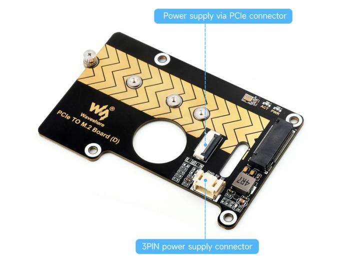 PCIe till M.2 HAT för Raspberry Pi 5 @ electrokit (7 av 10)