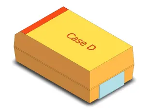 Tantal T491 SMD-D 22uF 25V 10% @ electrokit