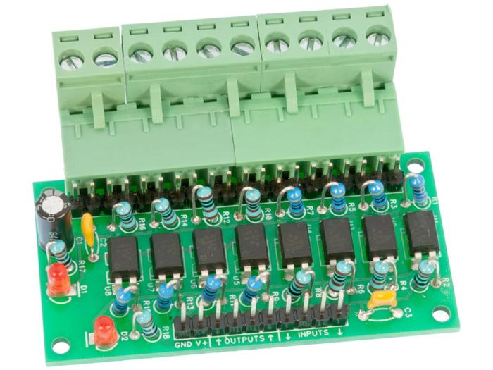 Isolated I/O board 8-ch EK014 @ electrokit (2 of 7)