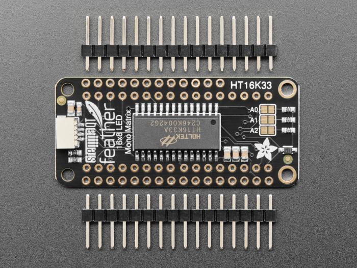 8x16 LED Matrix FeatherWing w/o Matrices @ electrokit (5 av 5)