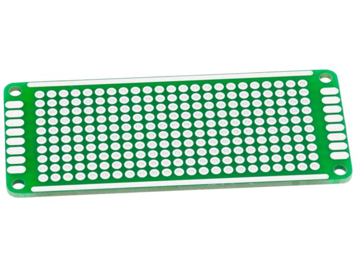 Prototype PCB 30x70mm FR4 230 pads @ electrokit (2 of 2)
