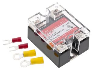 Halvledarrel&auml; SSR 3-32VDC / 44-440VAC 25A @ electrokit
